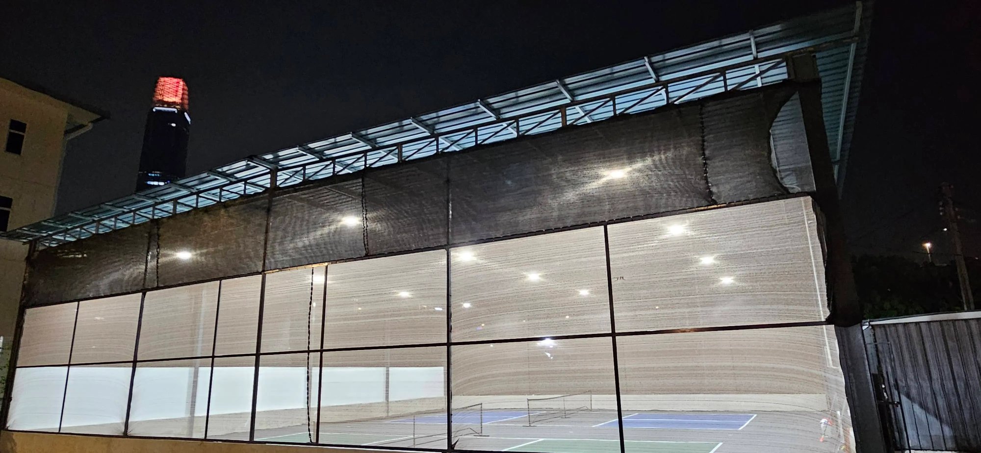 Aseana Arena — Exterior Night KL Skyline